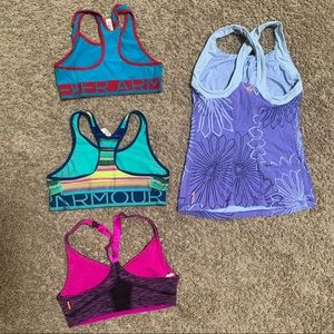 S XS lot workout gear Tops 4 pieces